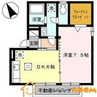 フリメールB棟103の間取り