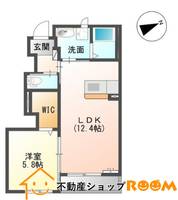 グランディール中広Ⅱの間取り