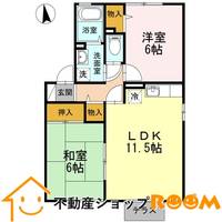 アークフラッツD棟の間取り