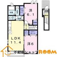 フェリーチェⅡCの間取り