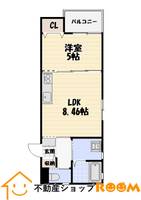 T-regno筑紫町103の間取り