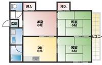 ローズハイツ306の間取り
