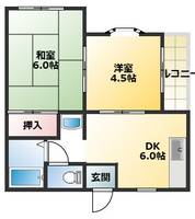 ベルメゾン202の間取り
