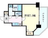 大阪府大阪市中央区常盤町1丁目(マンション)の賃貸物件10fの間取り