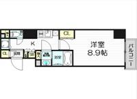 大阪府大阪市西区北堀江2丁目(マンション)の賃貸物件7fの間取り