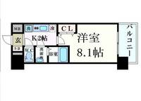 大阪府大阪市淀川区宮原1丁目(マンション)の賃貸物件5fの間取り