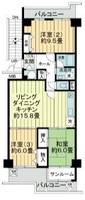 大阪府大阪市都島区都島南通2丁目(マンション)の賃貸物件4fの間取り