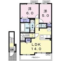 グランブルー高鍋 Aの間取り