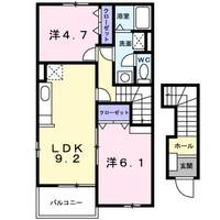 ラフレシール・友Aの間取り