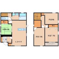 宮崎県宮崎市潮見町(一戸建)の賃貸物件ウエストの間取り