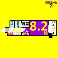 パルティール名駅北の間取り