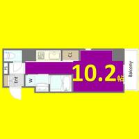 THE RESIDENCE IMAIKE EAST202の間取り