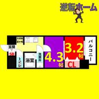 メイクス鶴舞Ⅱの間取り