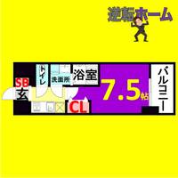 愛知県名古屋市中村区豊国通4丁目(マンション)の賃貸物件303の間取り