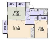 セジュール行友IIの間取り