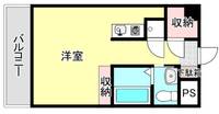 VIP薬院307の間取り