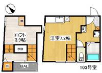 福岡県福岡市城南区別府7丁目(アパート)の賃貸物件の間取り