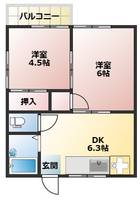 イマージュ本町Cの間取り