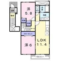 プレッソ前野 Ⅱの間取り