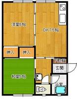 コスモシティ大野原B204の間取り