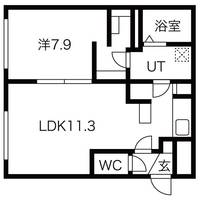 pas a’ pas 24(パザパ24)201の間取り