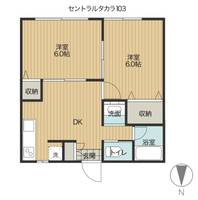 セントラルタカラ203の間取り