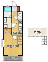メゾン・アレックスワン城野の間取り