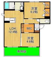 シャーメゾン谷町 A棟の間取り