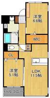 Prestige del 西海岸の間取り