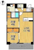 Mys Casetta Kokura -ミースカセッタ小倉-の間取り