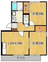 メルベーユ前田の間取り