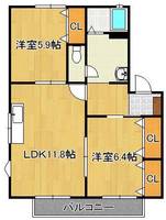 コモンシティ志井 C棟の間取り
