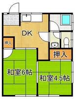 バディーコーポ用勺町の間取り