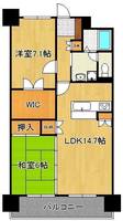 シャトレ大手町S棟の間取り