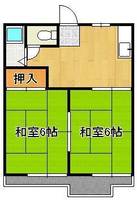 タウニー通谷B棟の間取り