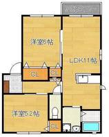 ボヌール Ⅰの間取り