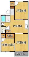 グリーンハイツ花房の間取り