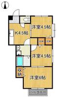 レジデンスTAKAKI A棟の間取り