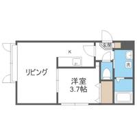 エル・ジェム月寒東の間取り