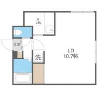 アーバンクラスタ東札幌402の間取り