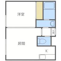 ジョイフルクレーン美園301の間取り