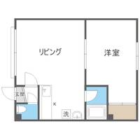 ホワイトハウス月寒201の間取り