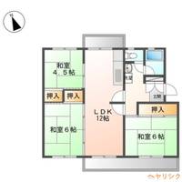 藤の木団地8棟404の間取り