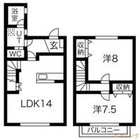 Green Court社が丘の間取り