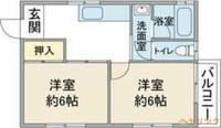 ムーニー若原202の間取り