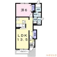 グリシーヌ3番館Bの間取り
