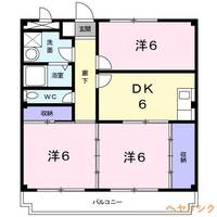 サンハイム亀の井の間取り
