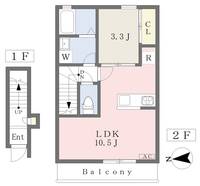 MATSUMOMENT HOUSE202の間取り