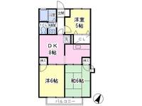 ことぶきハイツA102の間取り