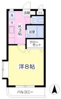 コスモス館201の間取り